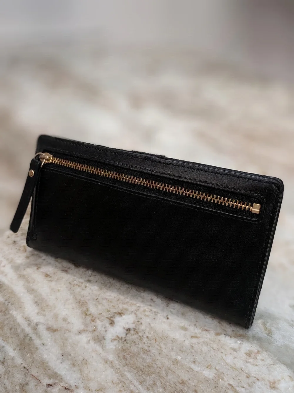 kate spade Black Bow Leather Wallet